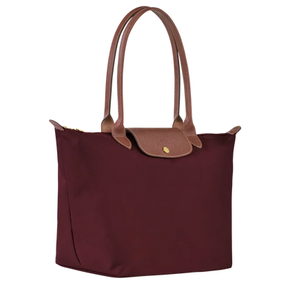 Bolso Plegable de Nailon Premium | Borgoña