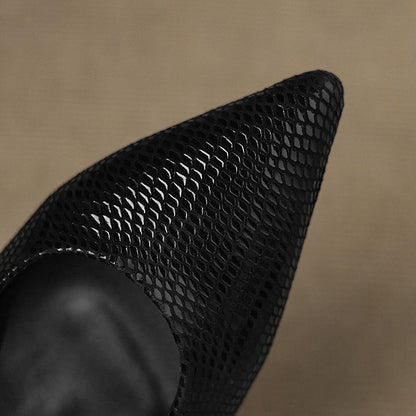 Zapato Destalonado de Piel con Punta Fina