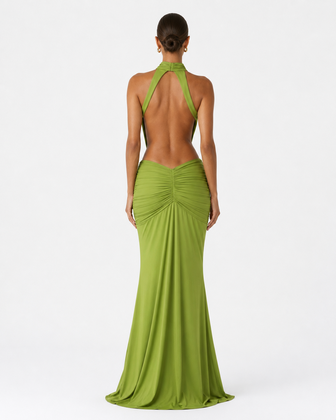 Adriana | Vestido Sirena de Cuello Alto
