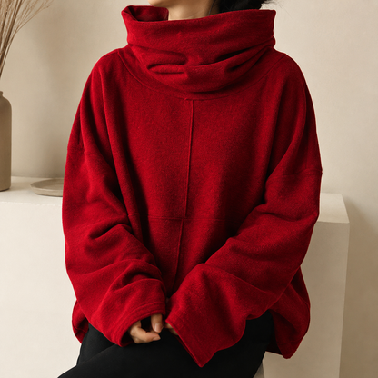Uzeline | Jersey con Cuello Drapeado