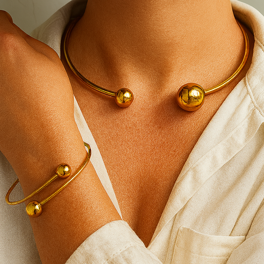 Set | Gargantilla y Brazalete Minimalist Glow