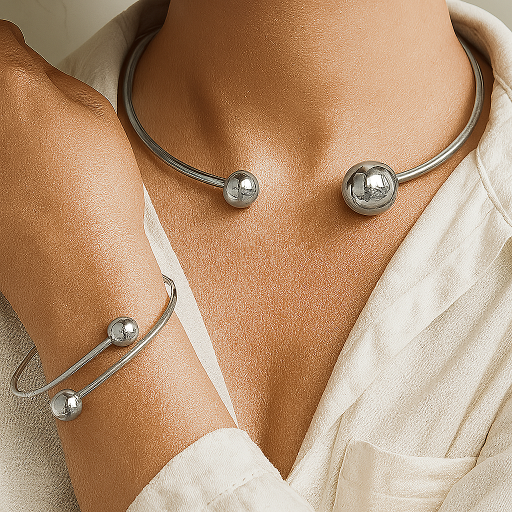 Set | Gargantilla y Brazalete Minimalist Glow