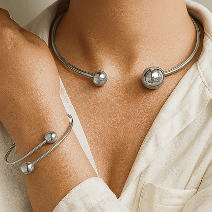 Set | Gargantilla y Brazalete Minimalist Glow