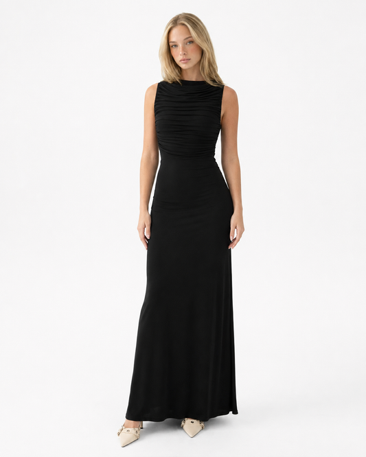 Raquel | Vestido Largo con Espalda Abierta