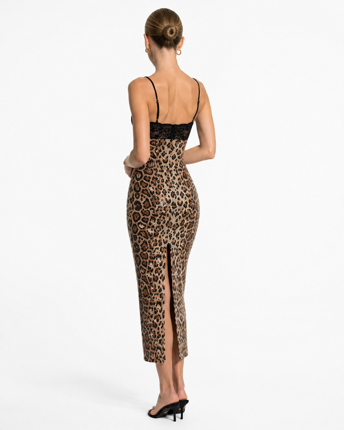 Inés | Vestido de Leopardo con Encaje