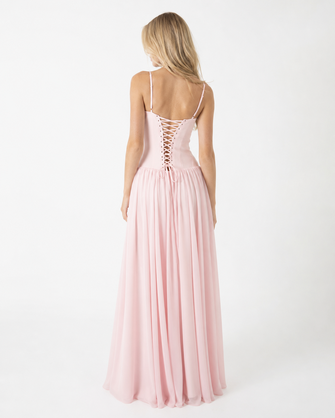 Begoña | Vestido Largo con Corsé y Escote Corazón