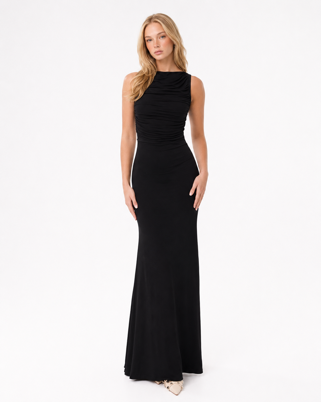 Raquel | Vestido Largo con Espalda Abierta