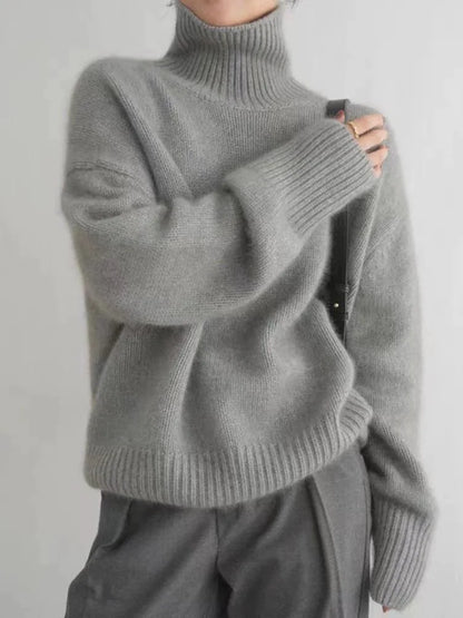 Isaboll | Jersey de Punto Suave de Cuello Alto