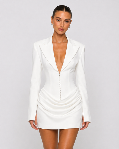 Lara | Vestido Corto Estilo Blazer con Corsé