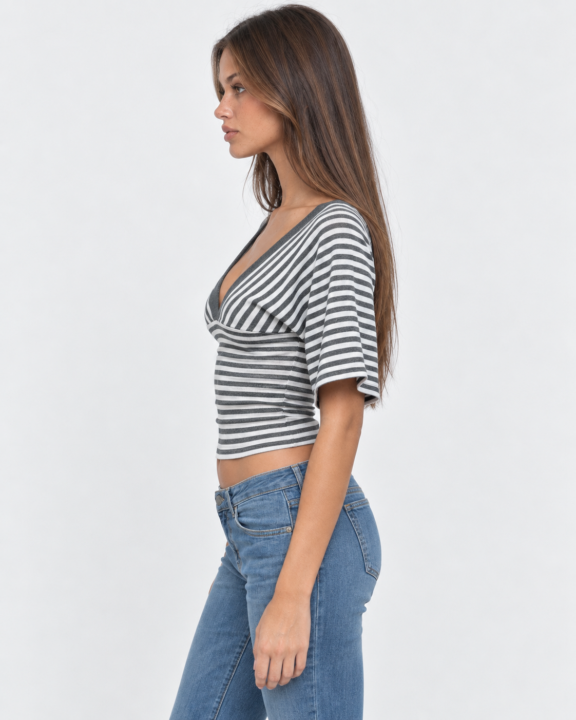Gracia | Top de Rayas con Escote en V
