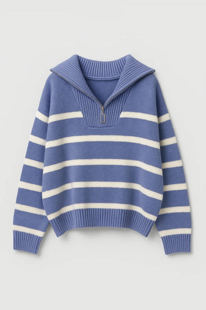 Kairis | Jersey de Rayas con Cuello con Cremallera