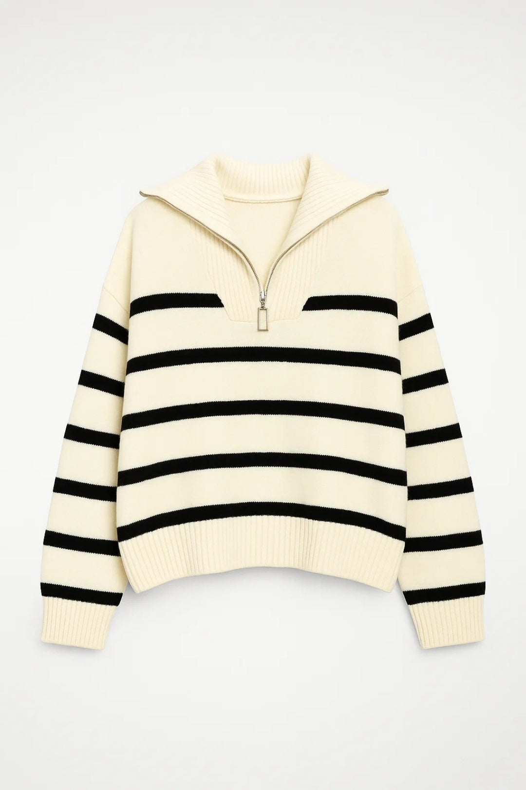 Kairis | Jersey de Rayas con Cuello con Cremallera