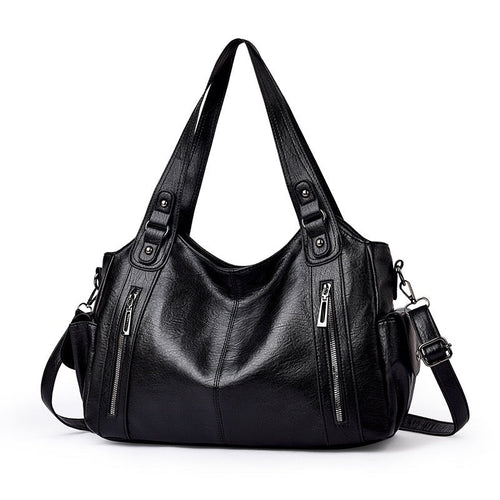 Bolso Bandolera Grande de Piel Vegana para Portátil