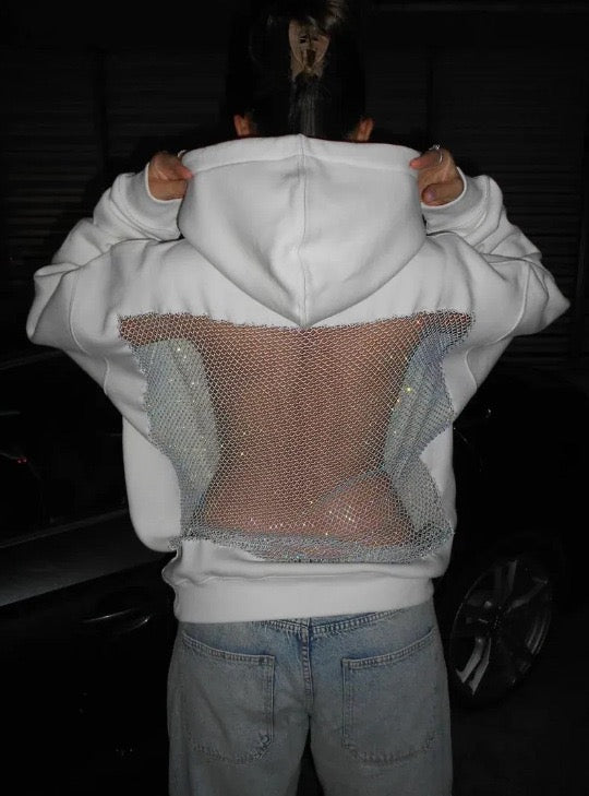 Luz | Sudadera con Espalda de Malla Brillante