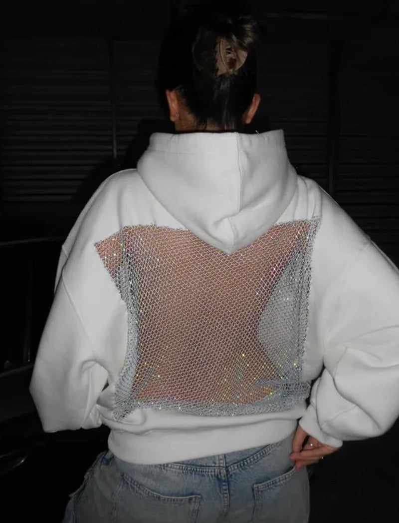 Luz | Sudadera con Espalda de Malla Brillante