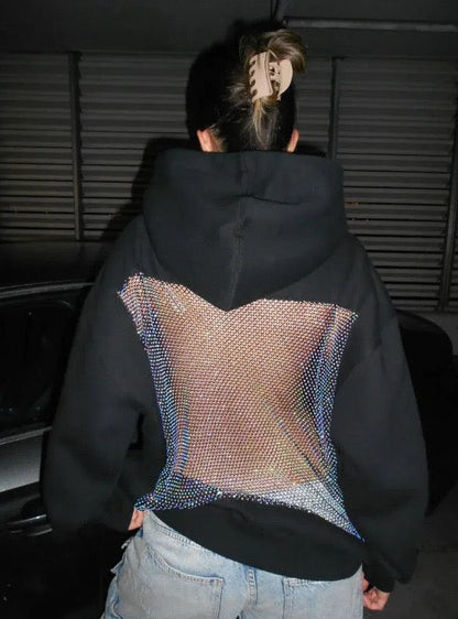 Luz | Sudadera con Espalda de Malla Brillante