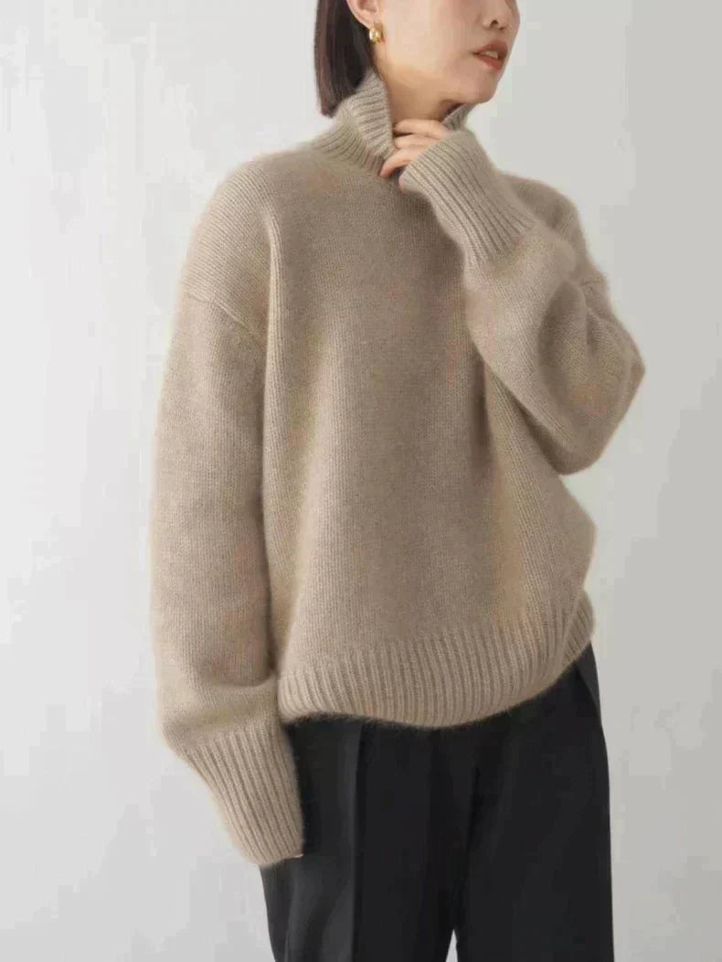 Isaboll | Jersey de Punto Suave de Cuello Alto