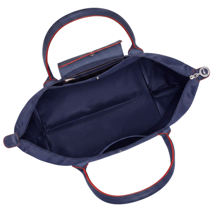Bolso Plegable de Nailon Premium | Azul Marino Completo