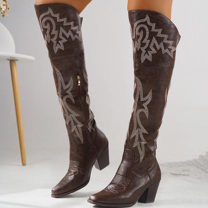 Bota Cowboy por Encima de la Rodilla