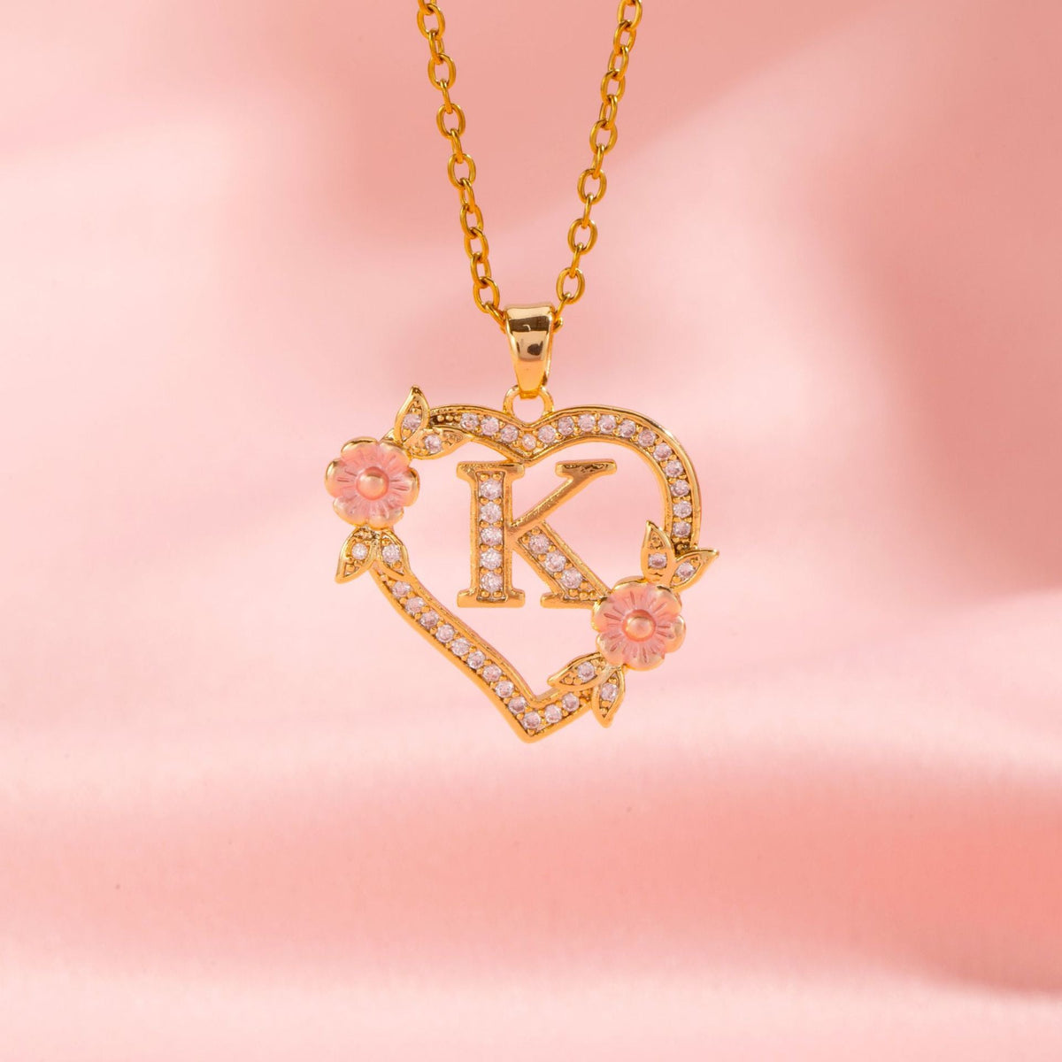 Collar | Inicial con Charm Floral