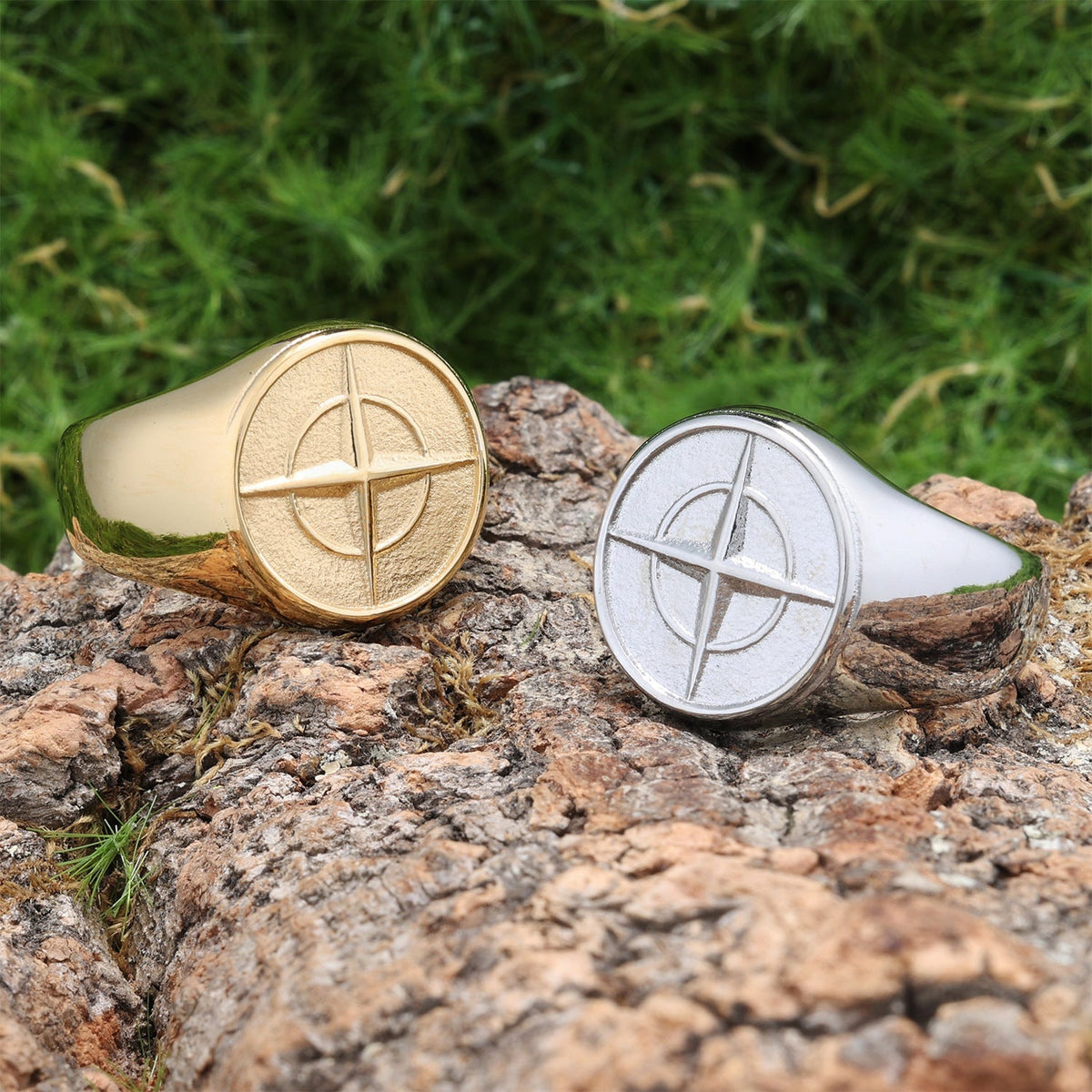Anillo | Sello Clásico Brújula