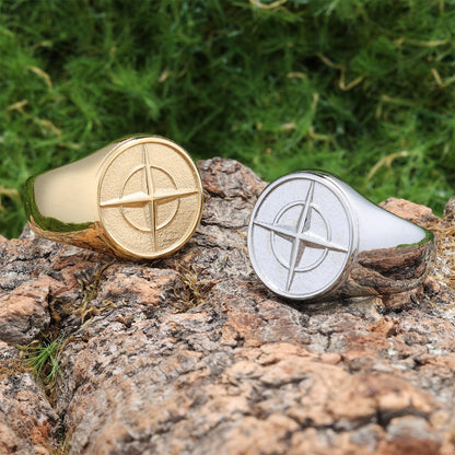 Anillo | Sello Clásico Brújula