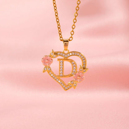 Collar | Inicial con Charm Floral