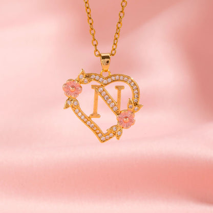 Collar | Inicial con Charm Floral