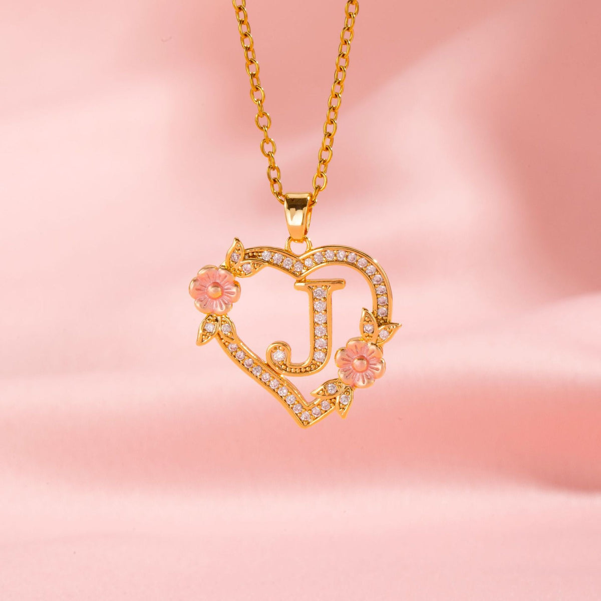 Collar | Inicial con Charm Floral
