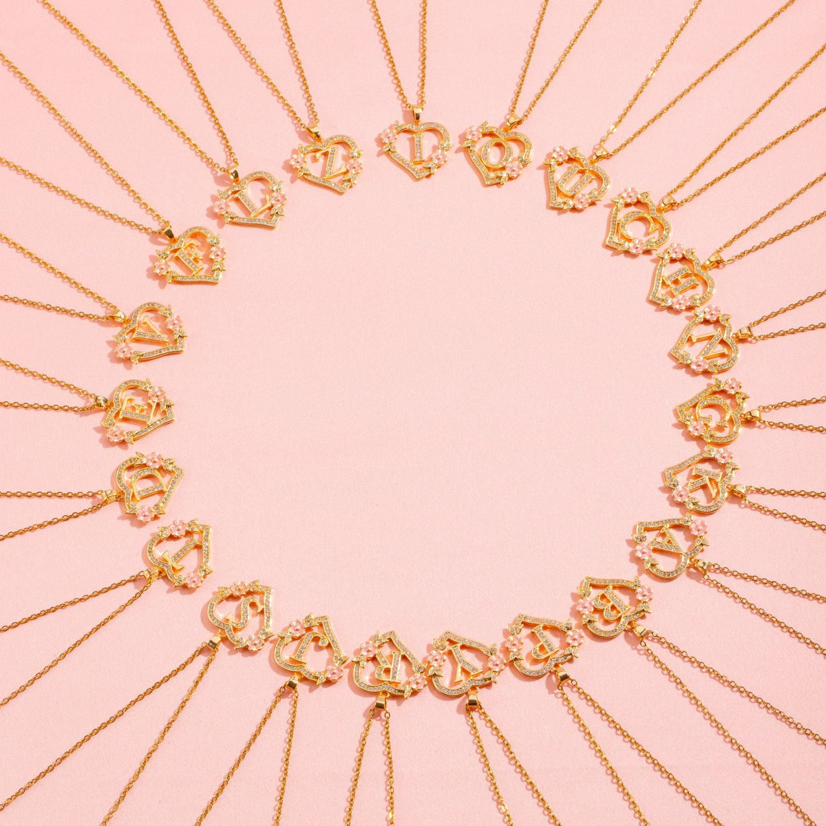 Collar | Inicial con Charm Floral