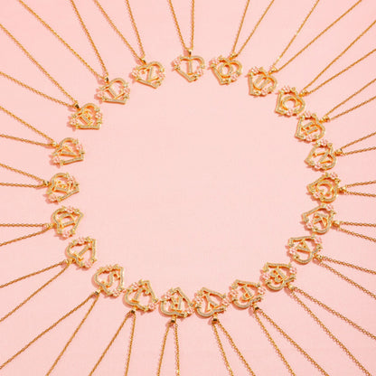 Collar | Inicial con Charm Floral