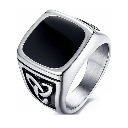 Anillo | Sello de Ónix Negro
