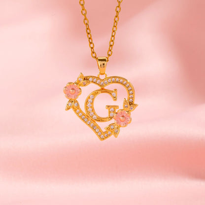 Collar | Inicial con Charm Floral