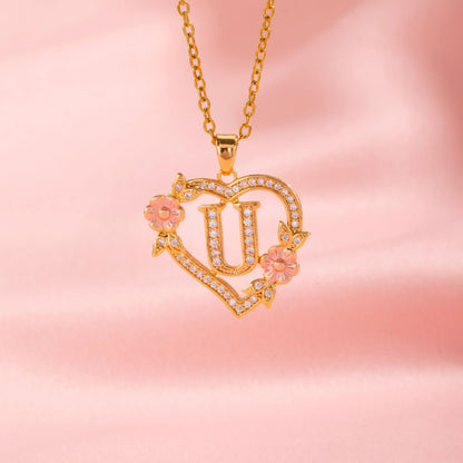 Collar | Inicial con Charm Floral