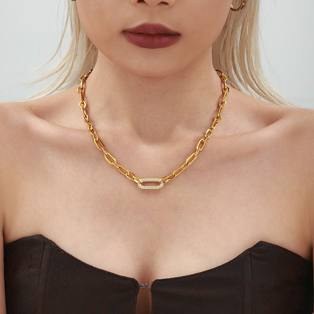 Set de Joyas | Cadena Gruesa Pavé