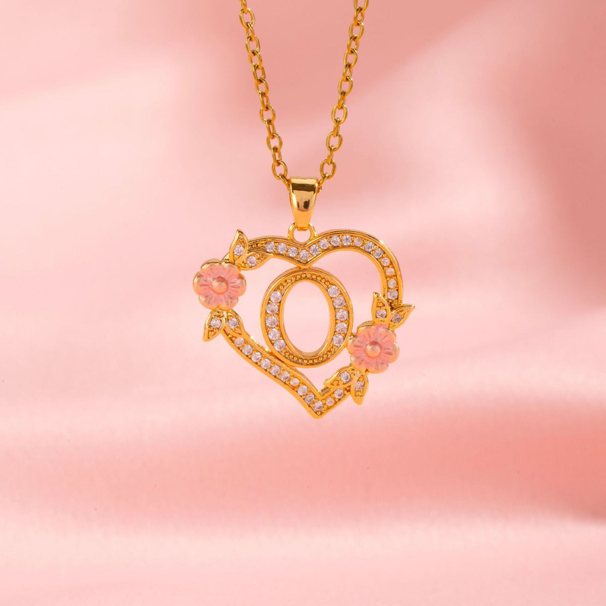 Collar | Inicial con Charm Floral