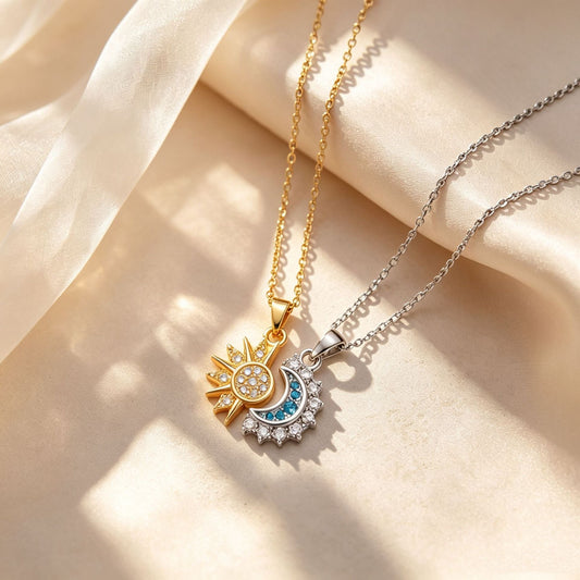 Estela | Conjunto de joyas a juego de sol, luna y estrellas