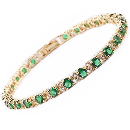 Pulsera | Tenis Trío Esmeralda