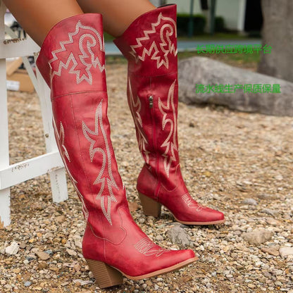 Bota Cowboy por Encima de la Rodilla