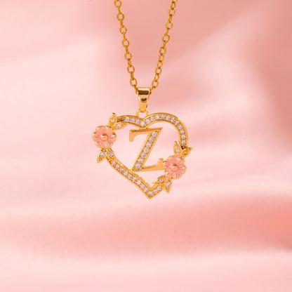 Collar | Inicial con Charm Floral