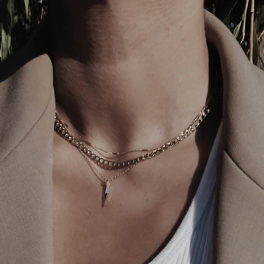 Collar | Cadena Barbada Plana