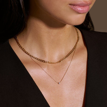 Collar | Cadena Barbada Plana