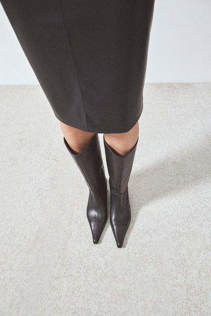 Bota Estilo Western Negra