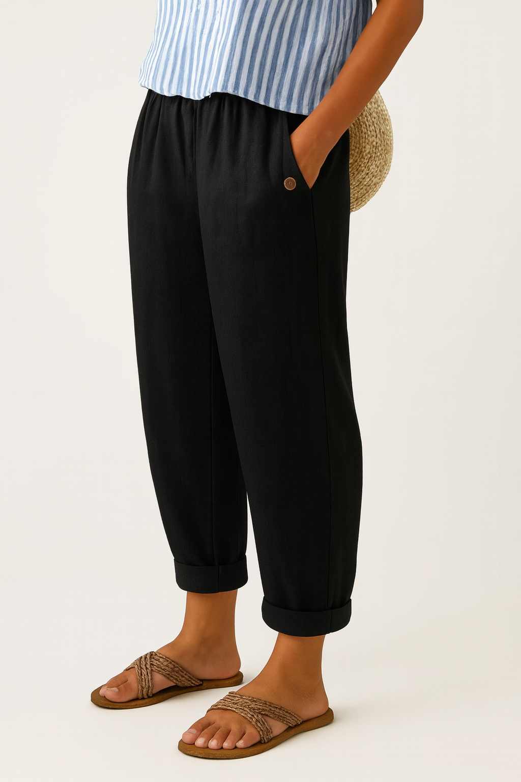 Stella | Pantalón Efecto Lino Atemporal