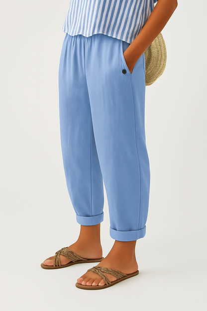 Stella | Pantalón Efecto Lino Atemporal