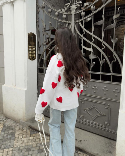 Amelia | Jersey de Punto con Corazones