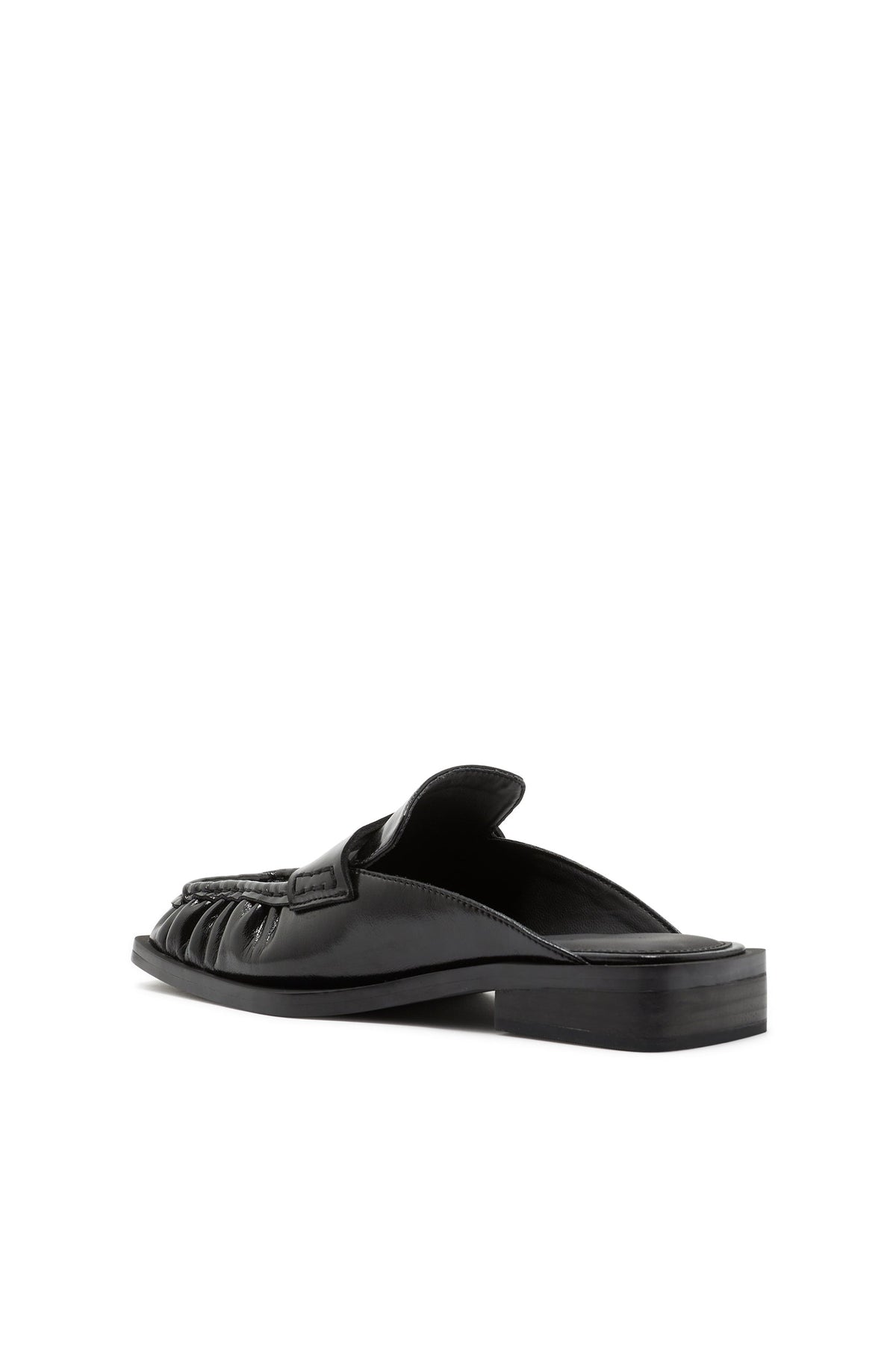 Mocasín de Punta Cuadrada Negro