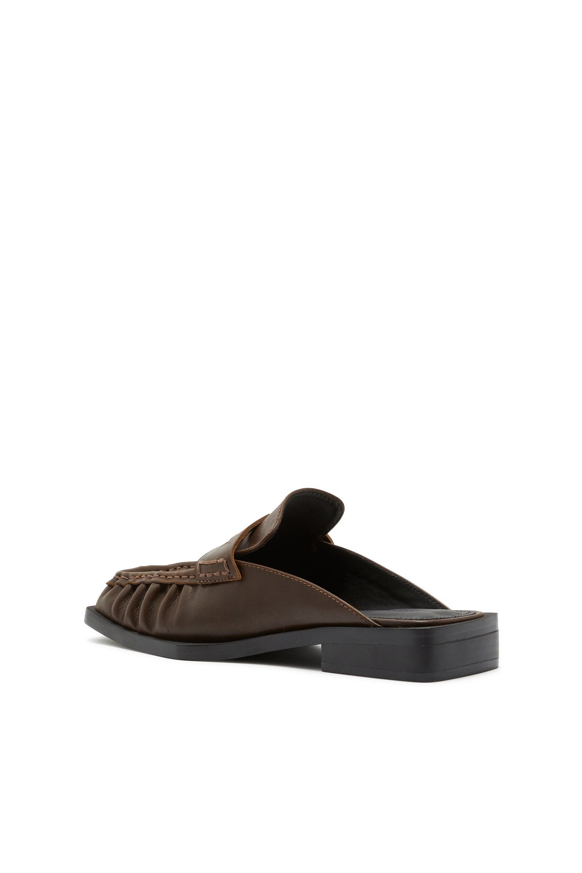 Mocasín de Punta Cuadrada Marrón Vintage