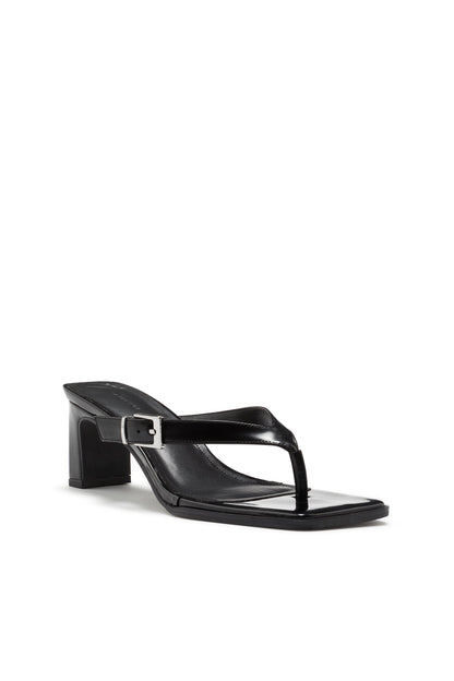 Zapato de Tacón con Hebilla Negro