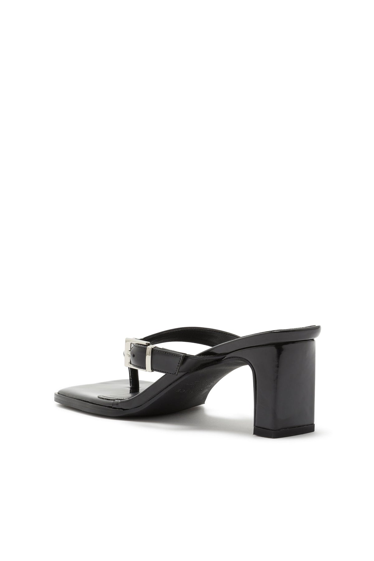 Zapato de Tacón con Hebilla Negro